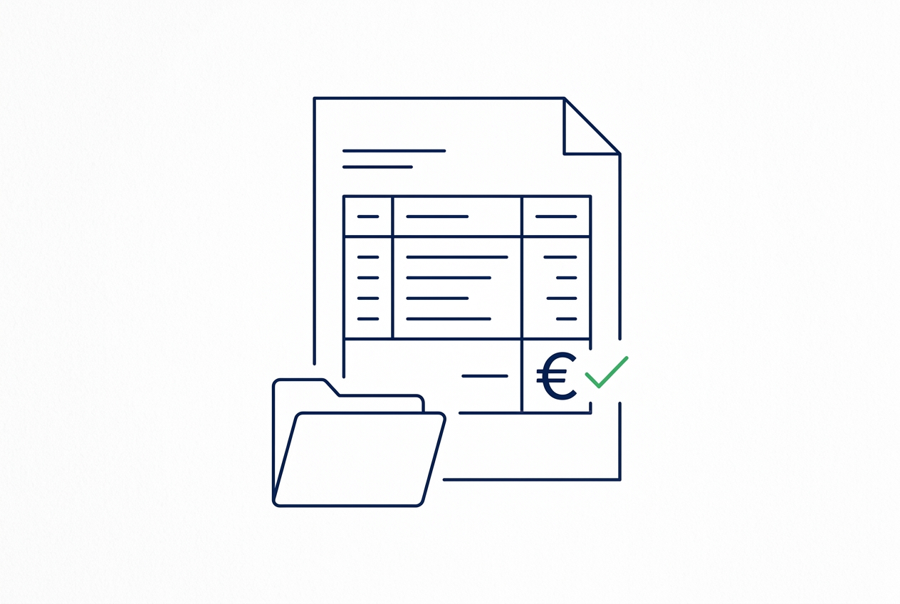 Angebotsdokument mit Preisstruktur für professionelle PDF-Angebote