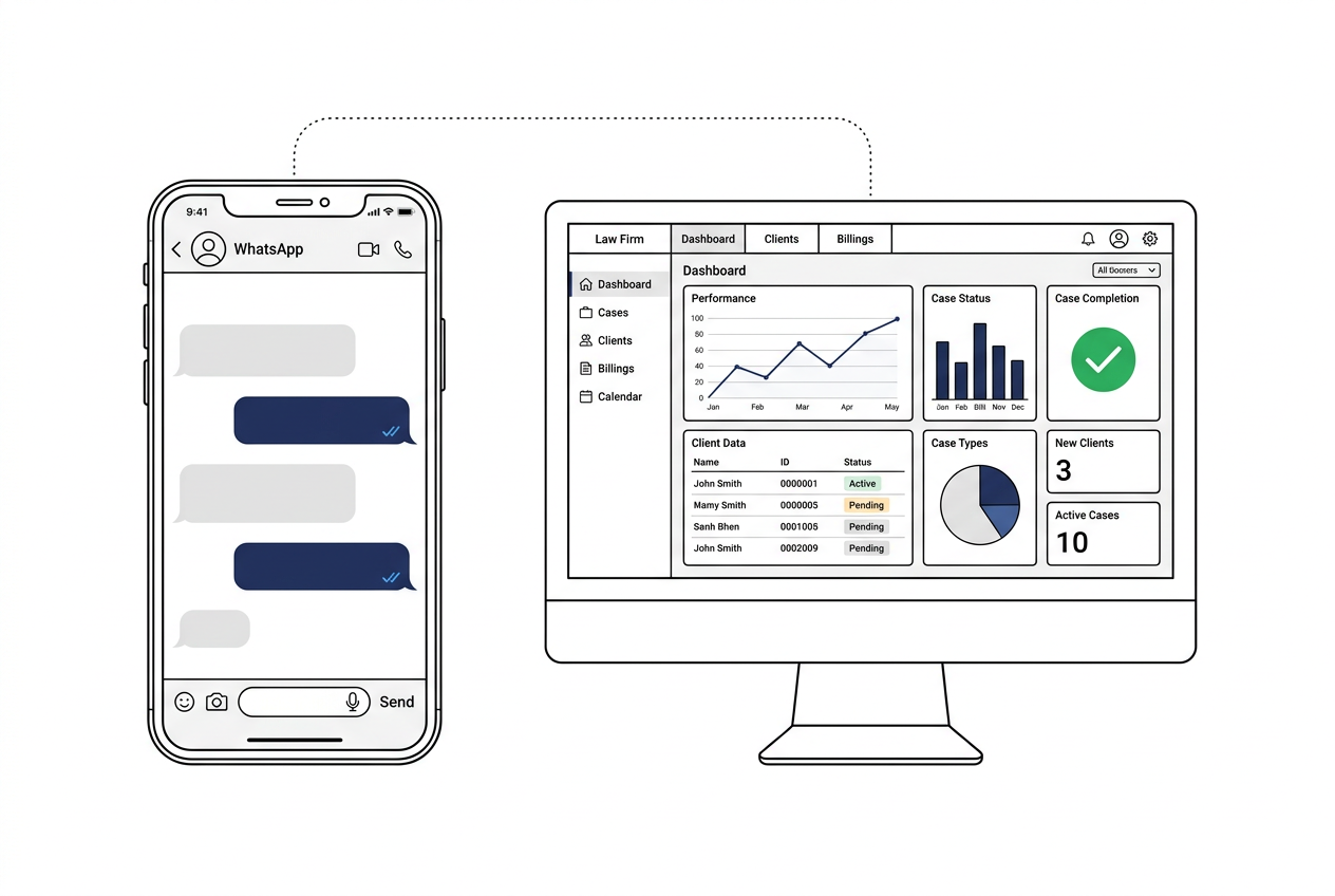 Kanzlei-Dashboard integriert WhatsApp-Kommunikation für Steuerberater-Marketing