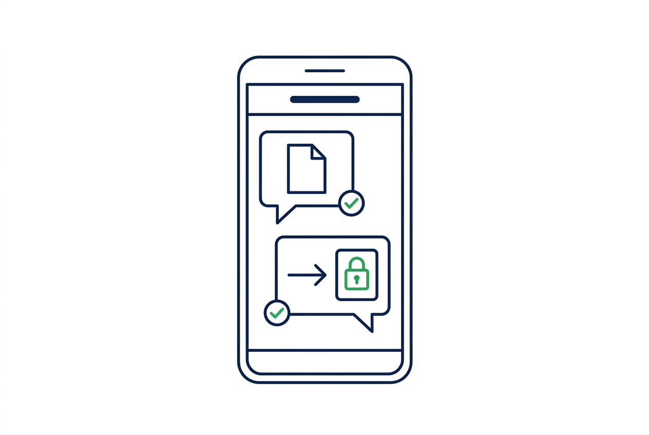 WhatsApp Bot leitet Steuerfragen sicher an Portal weiter