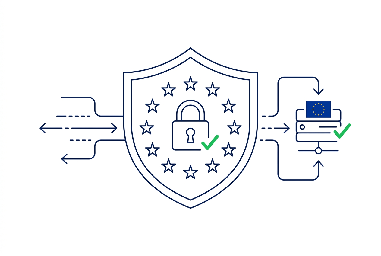 DSGVO-konforme Datenverwaltung mit EU-Servern und Verschlüsselung