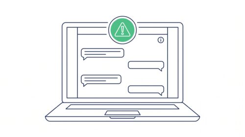 Chatbot-Hinweis zur Transparenzpflicht im EU AI Act